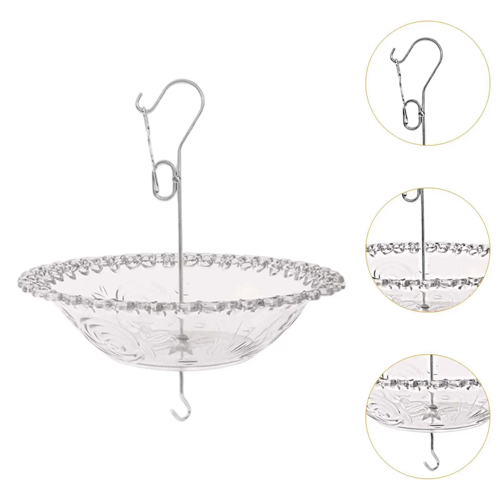 Dispenser di cibo Forniture creative con gancio Mangiatoia multifunzionale per uccelli selvatici per amanti degli uccelli all'aperto nel giardino del prato