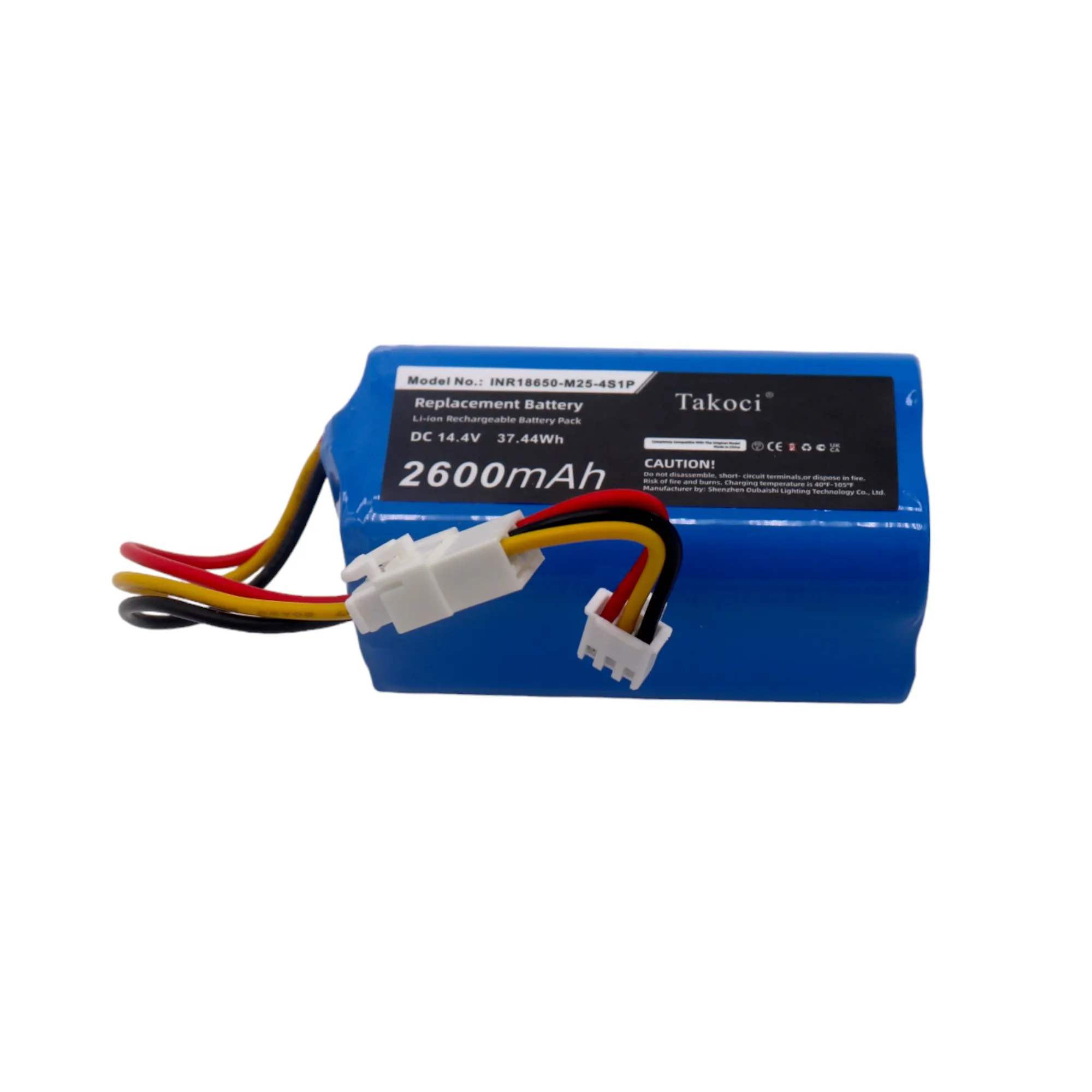 Сменный аккумулятор для Proscenic 800T, 820S, 820T, 830T, PR-800T, PR-820T, PR-830S, PR-830T INR18650-M25-4S1P 14,4 В/мА