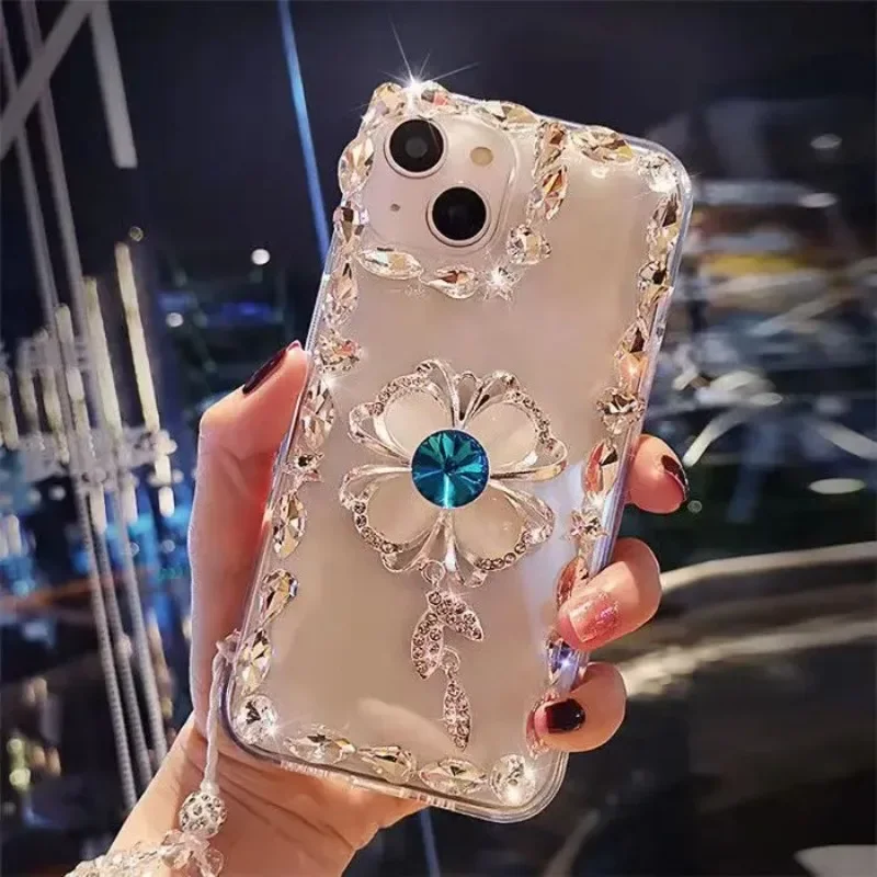 Diamond PC Hard Smart Mobile Phone Case, Back Cover for iPhone16Plus 15, 14, 13, 12, 11 Pro, 12, 13 Pro Max, Xr, Xs Max, Xs