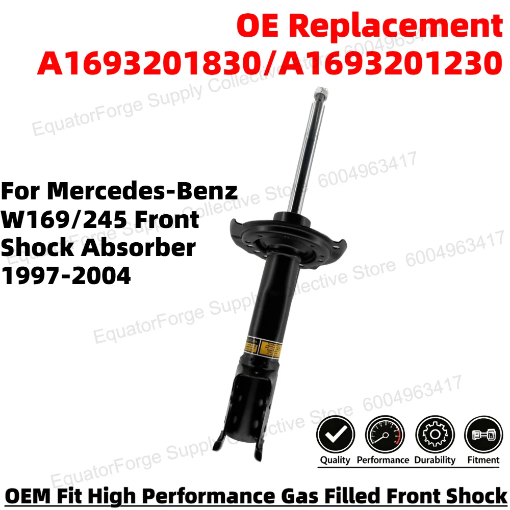Direct Fit High Stability Premium Durable Front Shock Absorber for Mercedes-Benz W169/245 OE Number A1693201830/A1693201230