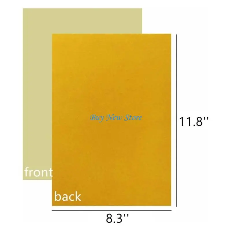 

20CE 10 Pieces Sticky Back Felt Sheet Felt Wallpaper A 4 Self-Adhesive Felt Sheet
