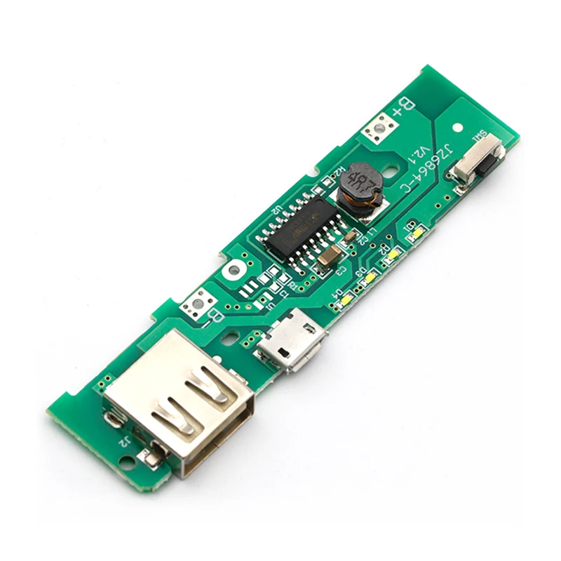 5V 2.1A/5V1A Power Bank Charger Charge Module Charging Circuit Board PCB Step Up Boost Power Module DIY 18650 Battery