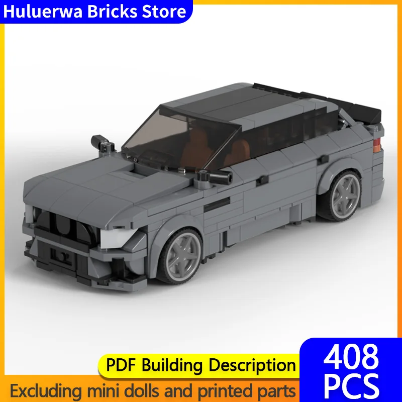 

Speed Hypercar Model MOC Building Bricks E63 2021 Luxury Car Modular Technology Gifts Holiday Assemble Children Toys Suit