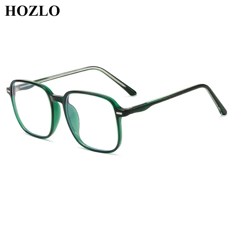 

New Fashion Retro Rivets Large Square TR90 Anti Blue Light Reading Glasses Magnifier Women Men Longsighted Spectacles 0,+0.5~+4