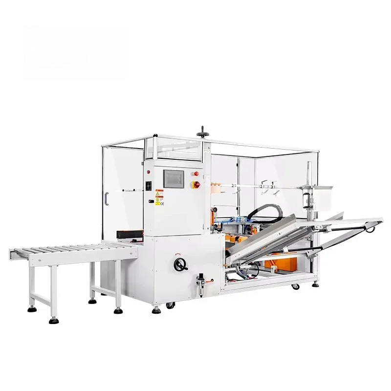 Electric Vertical Carton Forming Machine Automatic Unpacking Machine Tape Bottom Sealing Machine
