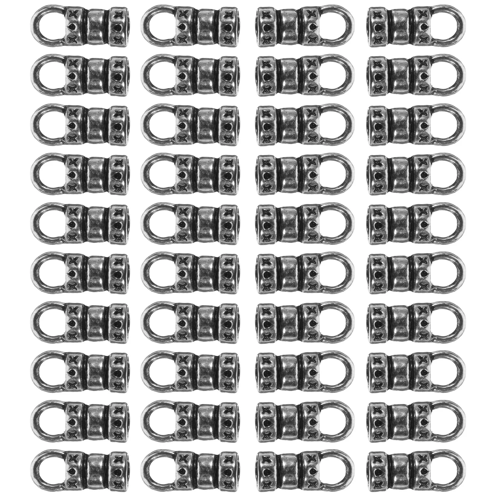 100개 빈티지 합금 DIY 팔찌 연결 클라스프 내구성 있는 보석 버클 목걸이 가방 열쇠고리 제작용 연결 클라스프