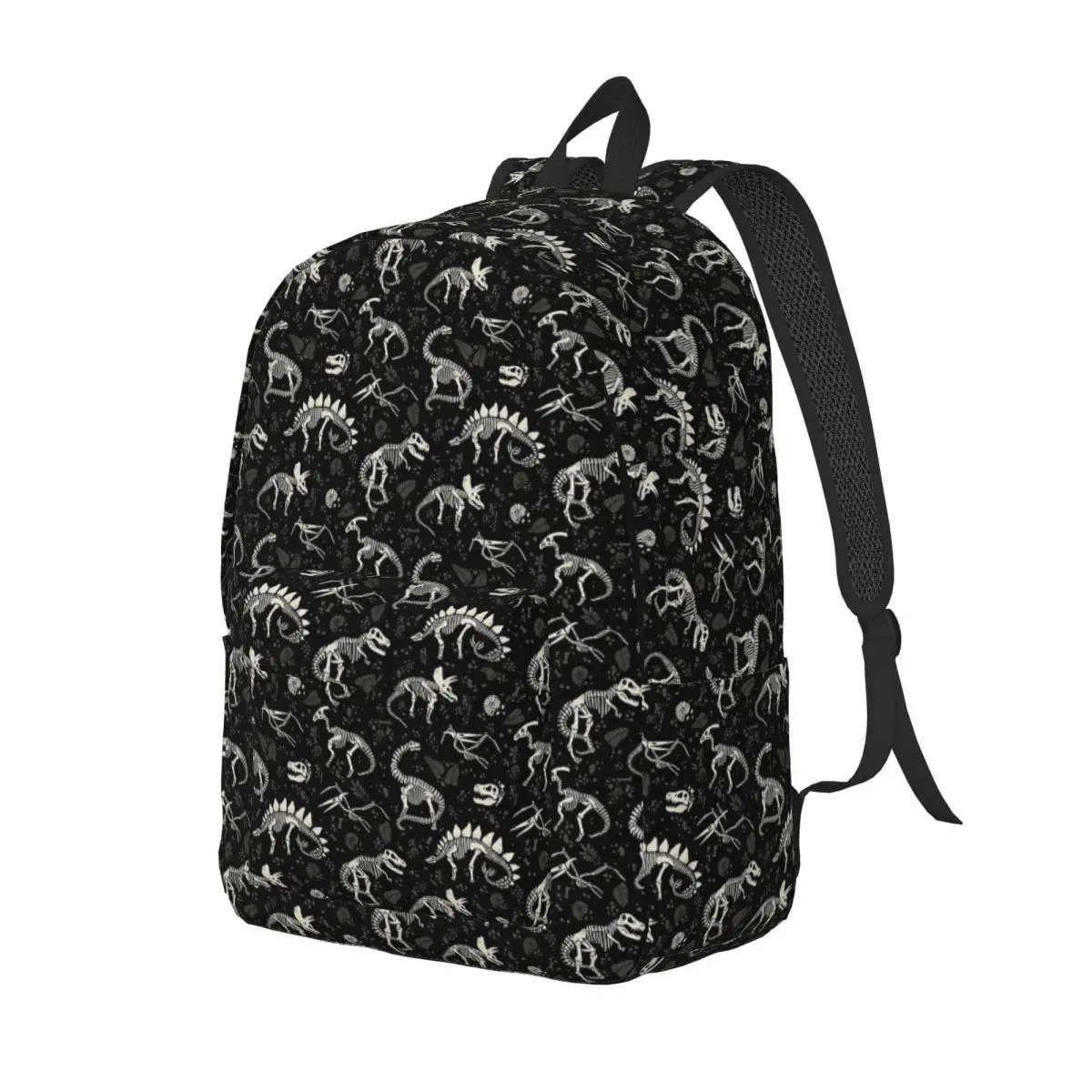 Escavadeira Fósseis Rex Dinossauro Mochila para Pré-escolar, Kindergarten School Student Bookbag, Mochila de lona infantil para meninos e meninas, ao ar livre