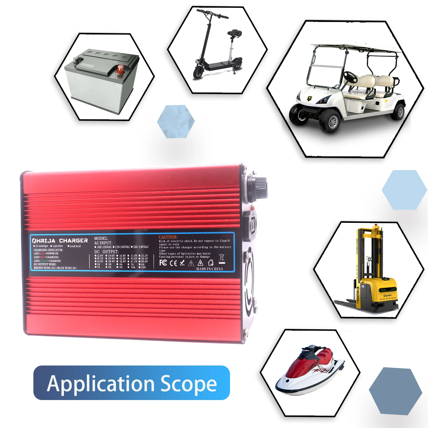 24V 10A Convertible Connector Lead Acid Battery Charger For 2 strings 27.6V Smart Charging  High-Capacity Batteries Fan cooling