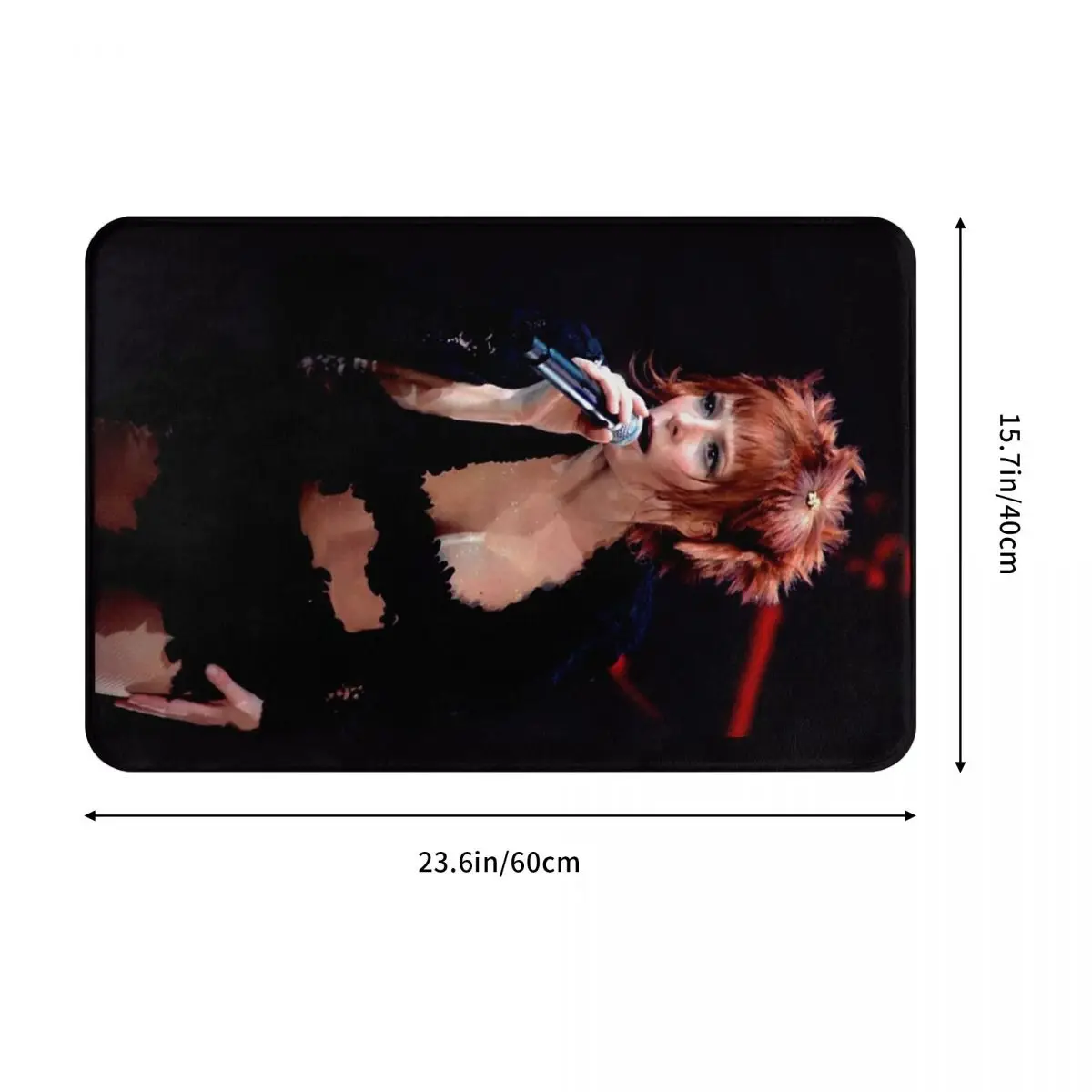 Mylene Farmer Jeanne Gautier Fashion Singer Doormat Dust-proo Carpet Rug Kitchen Entrance Home Floor Mat for Bedroom Footpad Mat