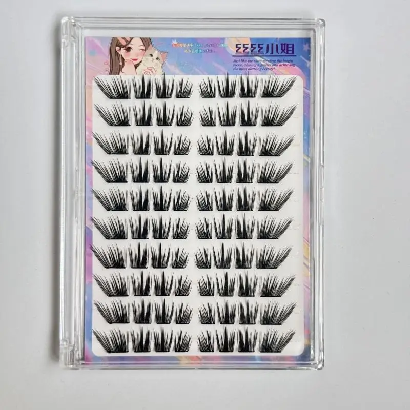 10 Reihen Wispy Wimpernverlängerungen, natürlicher Look, künstliche Wimpern für das tägliche Make-up, C-Curl, gemischte Länge 9-13 mm, synthetische Fasern. – Detail 7