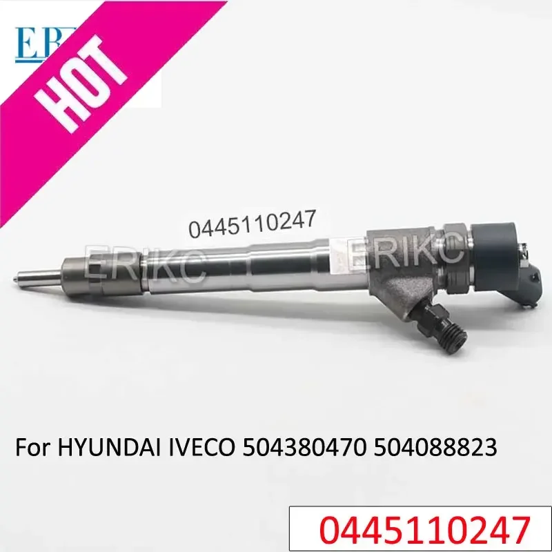 0445110247 Fuel Sprayer Nozzle 0 445 110 247 Common Rail Diesel Injector Assy 0986435163 For HYUNDAI IVECO 504380470 504088823