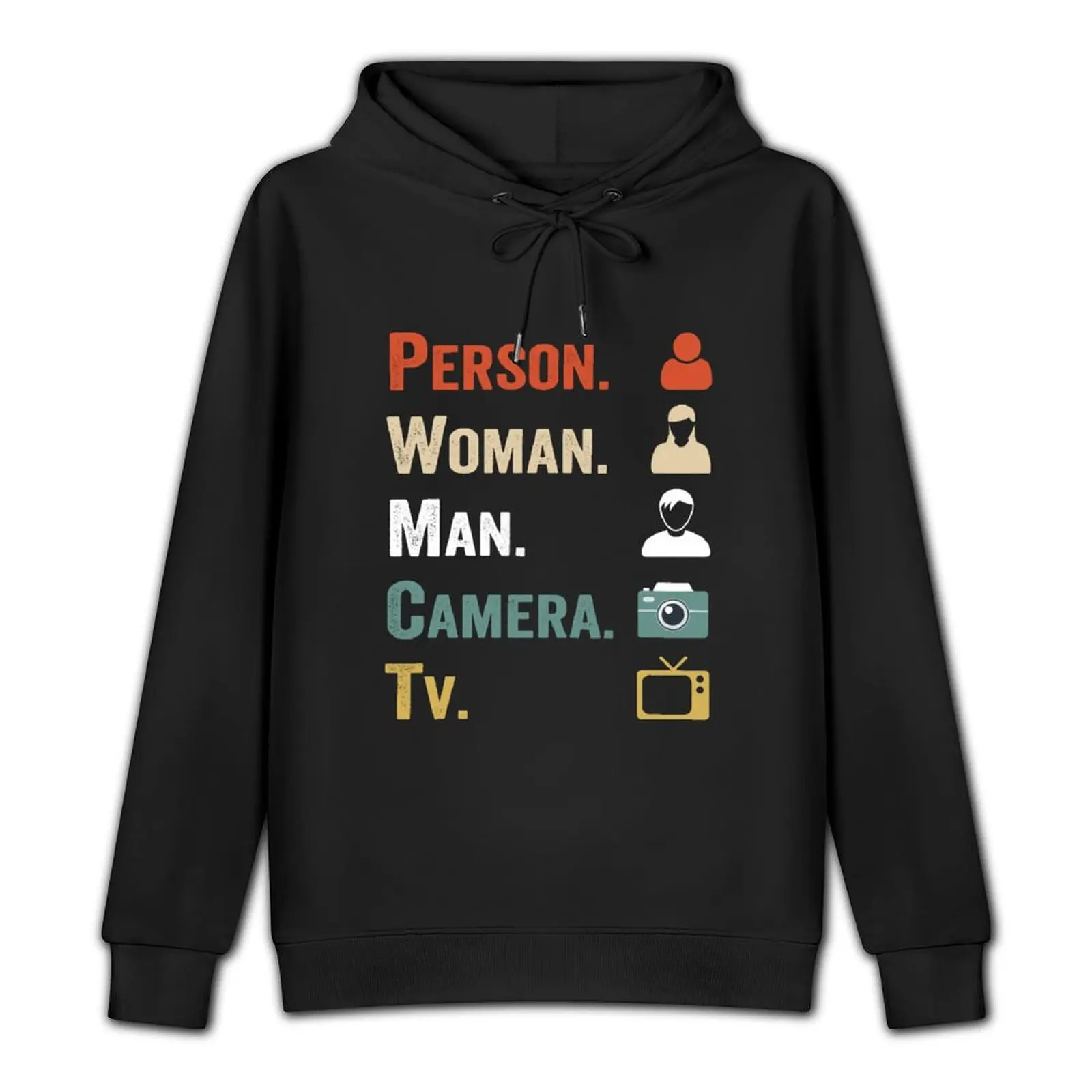 Person woman man camera Tv Pullover Hoodie korean autumn clothes anime clothing clothes for men men clothes men's hoodies