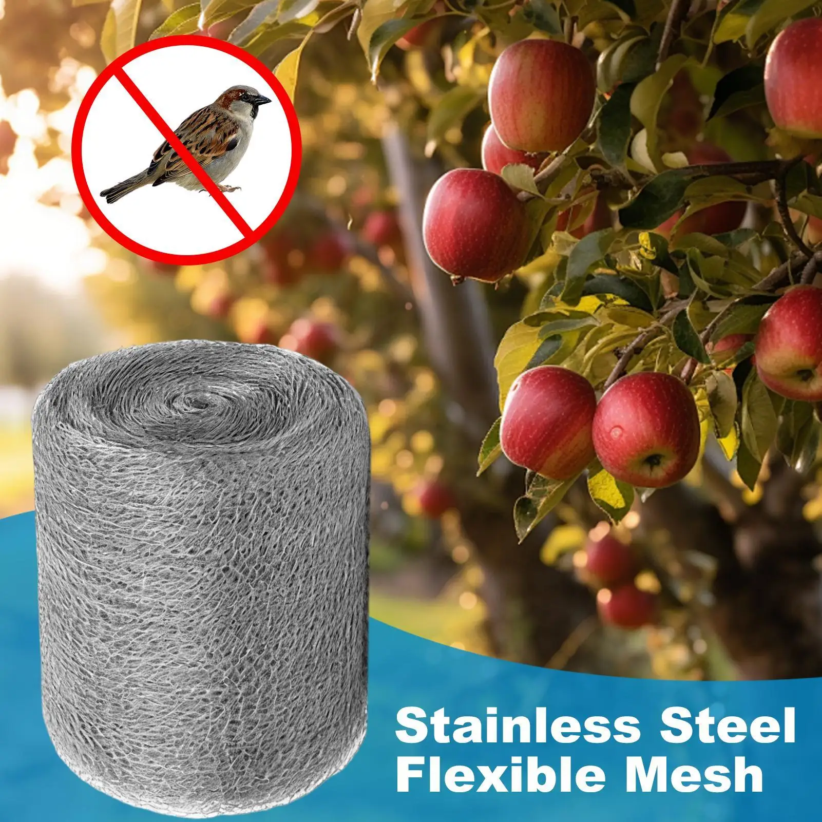 ตะแกรงลวดสแตนเลสแบบนุ่มสำหรับป้องกันรากไม้  ตะแกรงกรองอากาศสำหรับช่องระบายอากาศ สำหรับร่องผนังบ้าน ฟาร์ม รูผนัง ช่องระบายอากาศ