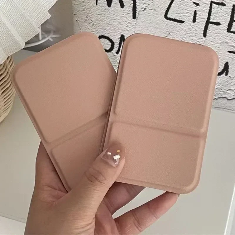 Ręczne lusterko stołowe z podstawką, składane lusterko do makijażu o wysokiej rozdzielczości, lekkie, łatwe do przenoszenia, lusterko kosmetyczne, narzędzia kosmetyczne.