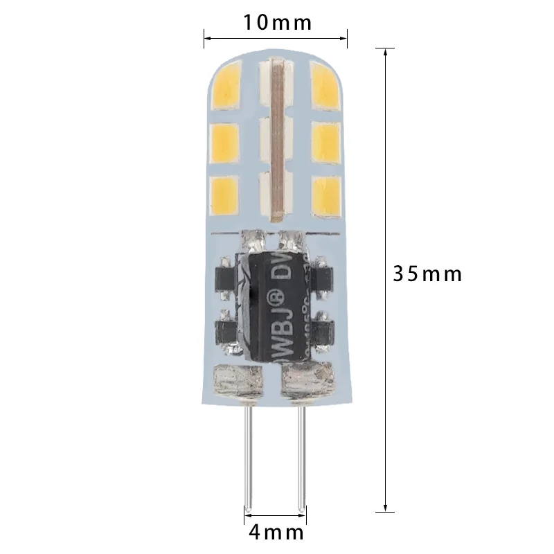 Новые светодиодные лампы G4 высокой яркости, домашний декоративный прожектор, переменный ток, постоянный ток, 12 В, 4 Вт, светодиод Gy6.35