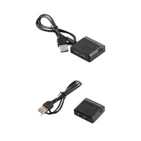 2Pcs 4-Port USB LiPo Charger for Hubsan X4/H107L/H107C Syma X5C/X5SW RC Drones WLtoys Simultaneous Multi-Battery Charging Cable