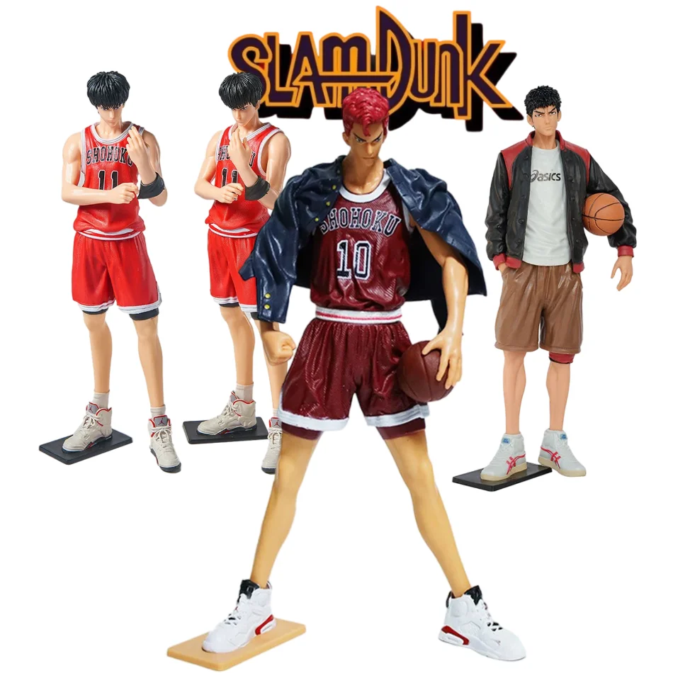 

30cm in Stock Slam Dunk Action Figure Anime Sakuragi Hanamichi Hisashi Mitsui Ryota Miyagi Takenori Akagi Figuras Toy Model Gift