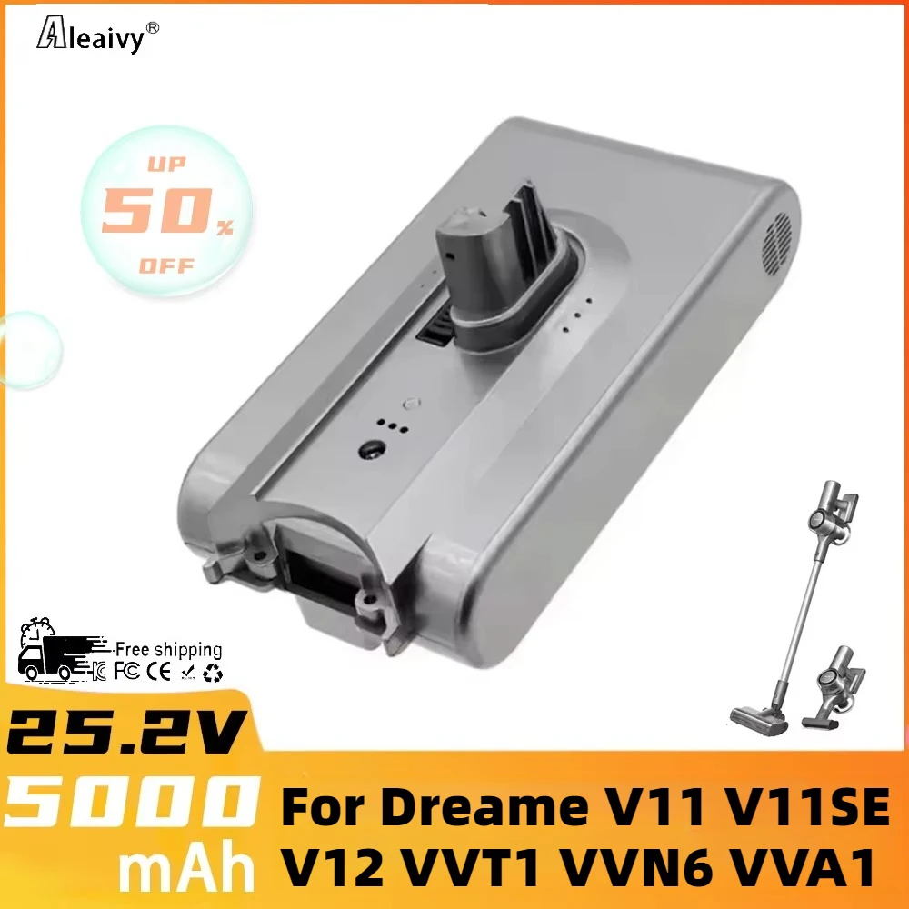 

Original replacement battery For Dreame V11/V11SE/V12/VVT1/VVN6/VVA1 Wireless Vacuum Cleaner 18650 Battery Pack