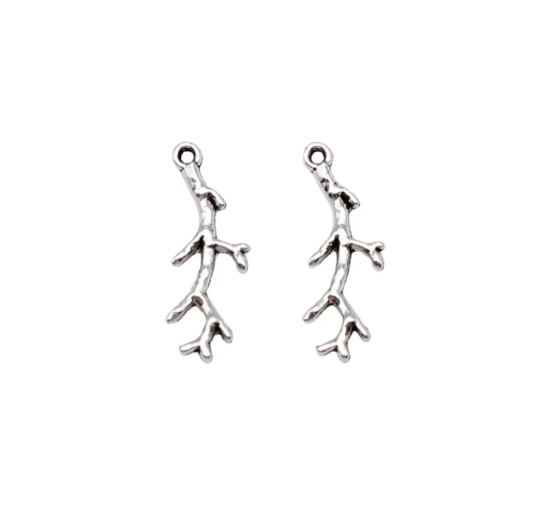 

80pcs 20x7mm Zinc alloy metal tibetan silver plated charm T0507 for jewelry making