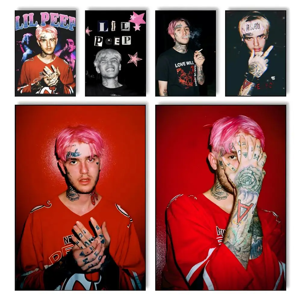 Poster High-definition posters, wall art for living room and home decor. Modern home and office decoration. L-Lil Peep