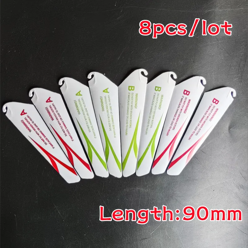 8PCS 4A4B 9CM spare blades Fans Props for r/c mini helicopter rotor rc CH002 CH023 Drone Copter Toys Spare Parts Accessories