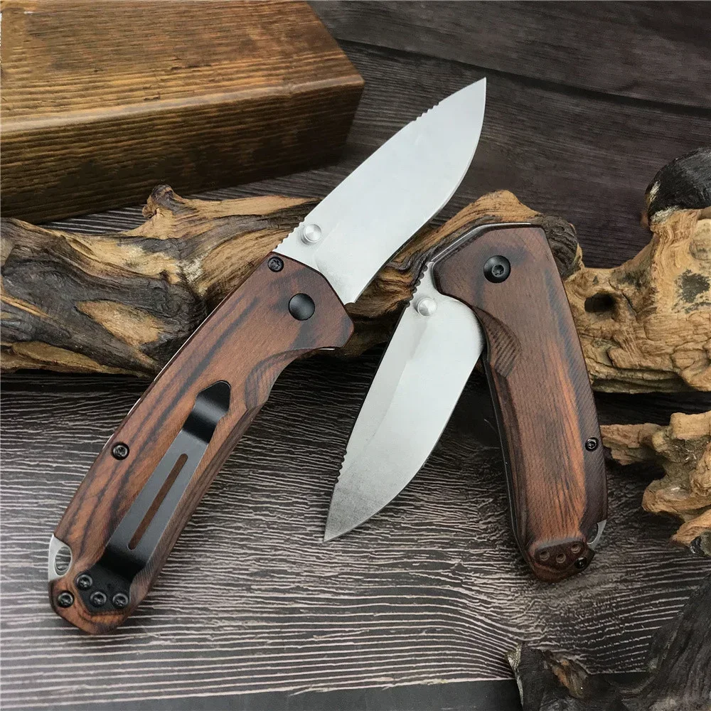 Folding Pocket 15031-2 Hunting North Fork Tactical Knife S30V Blade Stabilized Wood Handle Outdoor Camping Mini EDC Tool Knives