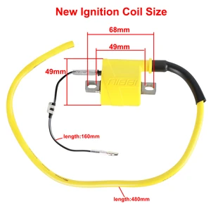 Universelle Zündspule für NIBBI 2T/4T Motorrad, Rennspule für ATV, Scooter, Moped, Kart, Dirt Bike, Yamaha, KTM, Motorzündung 6 Hauptverkaufszündungsspule 12V - №3