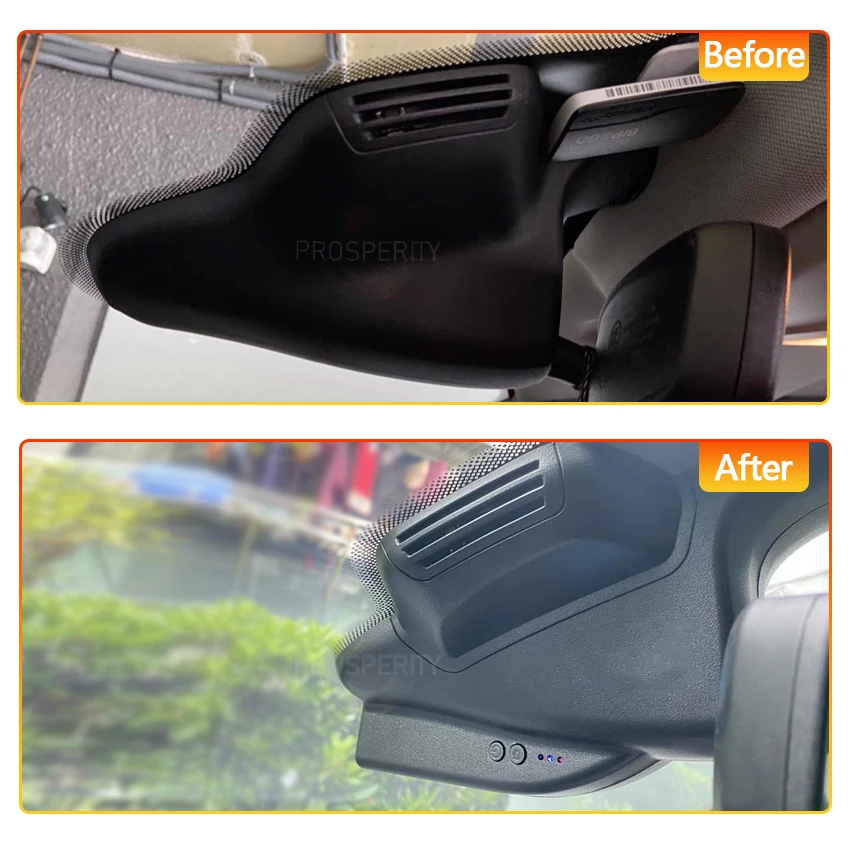 Cámara para Auto Plug and Play para Jeep Compass 2018-2025 (2.ª Gen.), Grabadora de Video para Auto, Dashcam con WIFI, Dispositivos de Grabación DVR para Auto