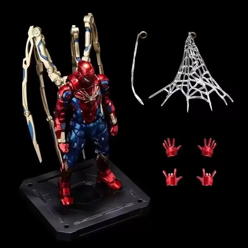 

Spider Man Iron Man Deadpool Action Figure Assembly Model Kit Trendy Toy Joint Mobility Collectible Desktop Model Ornament Gift