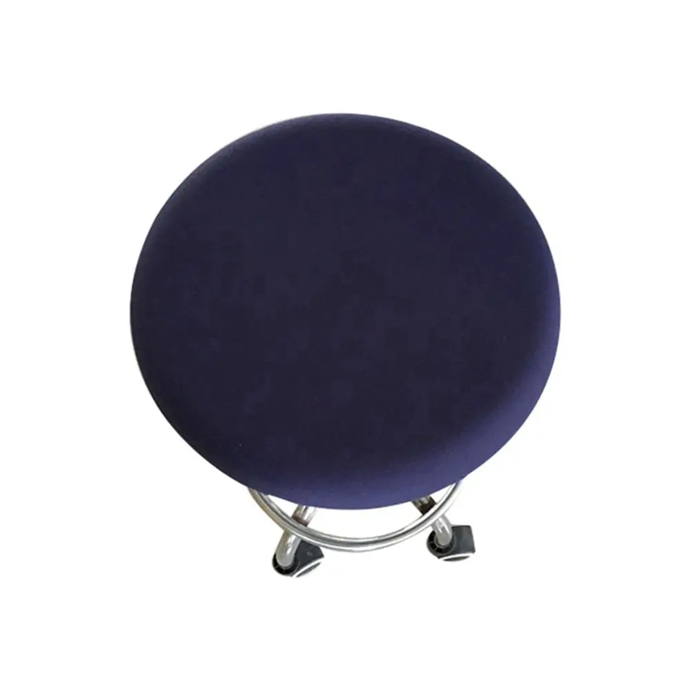 Solid Color Round Stretch Chair Protector Bar Stool Home Decor Chair Cover Chair Slipcover Seat Cover Stool Cover