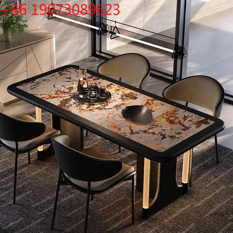 

Твердая древесина, чистый натуральный роскошный камень, современная простая атмосфера