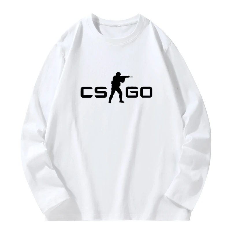 2024 Spring New Men Brand Tee CS GO T Shirt Counter Strike Global Offensive CSGO TShirt Casual Games Team Funny T-Shirt