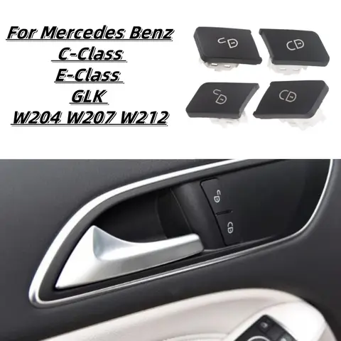 Car Front Door Lock Buttons Switch Replace for Mercedes Benz C-Class E-Class GLK W204 W207 W212 W166 W176 2049058402 2049058502