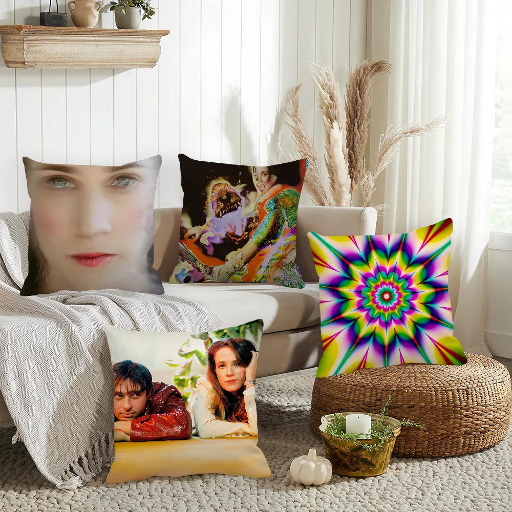 المغني إيما لويز غطاء وسادة البكم ديكور المنزل غطاء الوسادة مناسبة لسيارة غرفة نوم أريكة المكتب #3