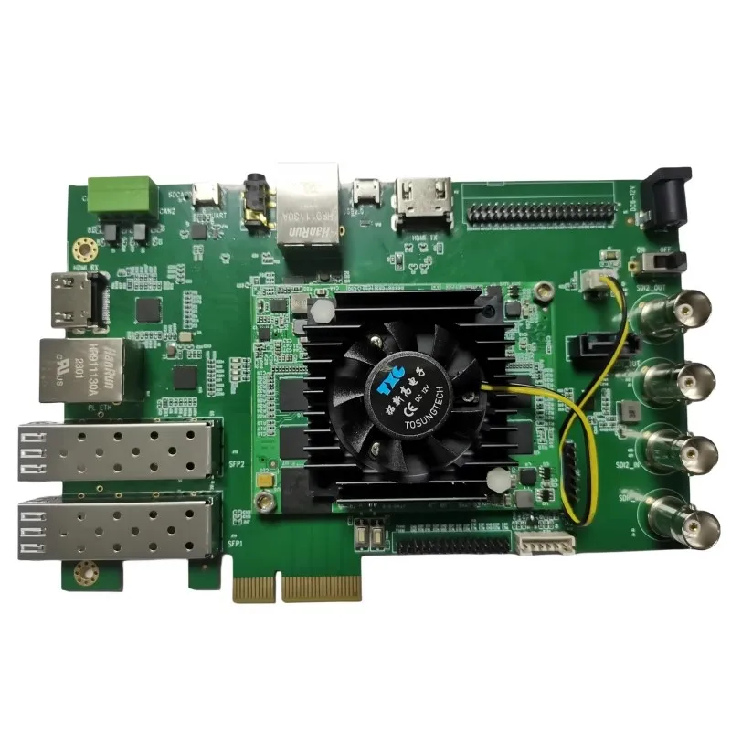 XILINX zynq FPGA development board 3G 6G sdi pcie sfp optical fiber lvds hdmi video board