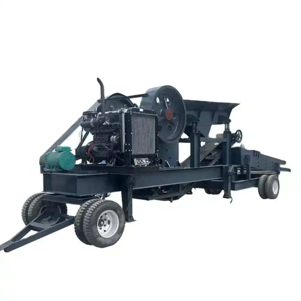 Jaw Crusher Vehicular Field Facility for Gravel Arrgegate Railway Mobile Stone Construction Engine Stone