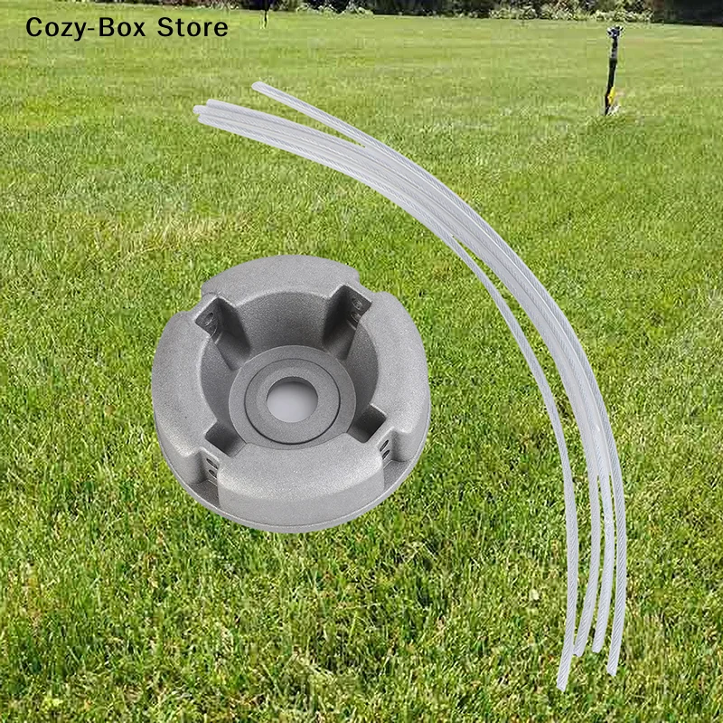 [ZY]Universal Aluminum Alloy Lawn Mower Head And Replacement Nylon Steel For Lawn Mowing Line Lawn Mower Weed Head Accessories
