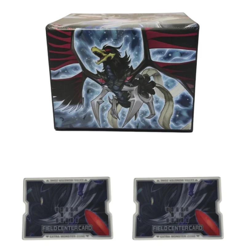 Yu Gi Oh Card Box Diy Blackwing Gram The Shining Star Ocg Tcg Ptcg Trading Card Storage Box Pu Leather Collection Box 100+