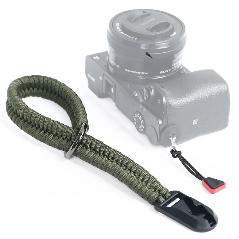 Correa de mano tejida hecha a mano para cámara, correa ajustable para cámara con conector más seguro, correa de mano para Canon, Nikon, Sony, Fuji, Leica, Olympus