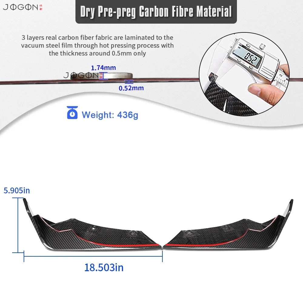 For Chevrolet Corvette C8 Z06 Z07 LT6 ZR1 Coupe Convertible HTC 2023 2024 2025 2026 Real Carbon Fiber Rear Bumper Corner Cover