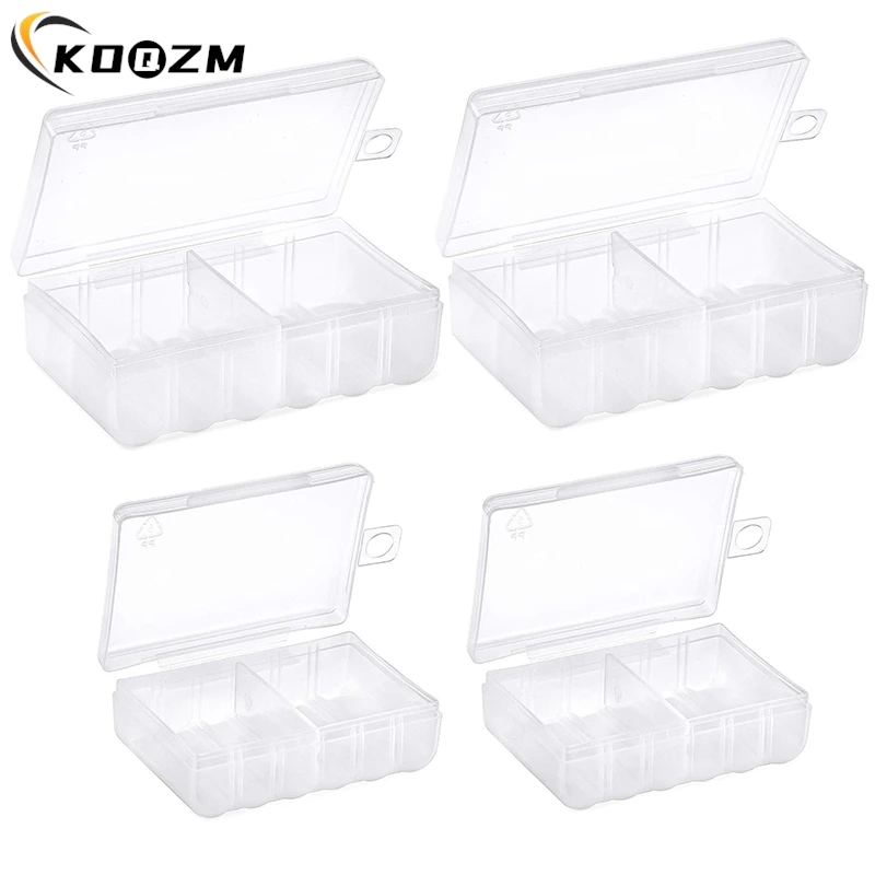 3/6Slots Transparent Battery Storage Case Holder Hard Plastic Battery Box Storage Battery Box For AA/AAA Battery Organizer Box