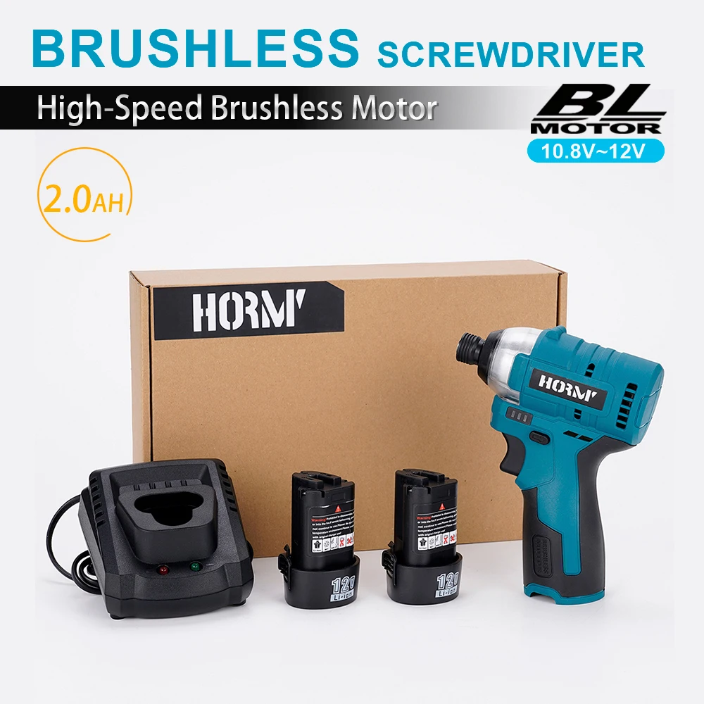 

12V Brushless Lithium Electric Screwdriver Drill 120N.m Cordless Adjustable 2 Speed Drill Driver Repair Tool For Makita Battery