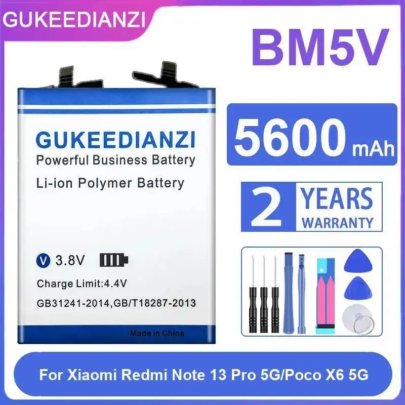 

Прочный и надежный аккумулятор для мобильного телефона BM5V 5600 мАч для Xiaomi Redmi Note 13 Pro 5G Poco X6