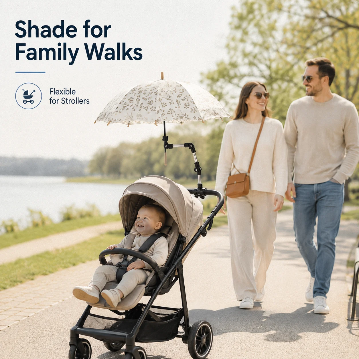 StainlessSteelUmbrella Holder - Stroller Rain Cover ulasan dan harga