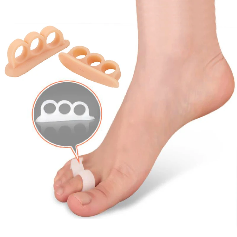 

Silicone Gel Hammer Toe Corrector Tool Orthotic Separator Reduce Friction Pain Relief Toes Cushion Protector Foot Care