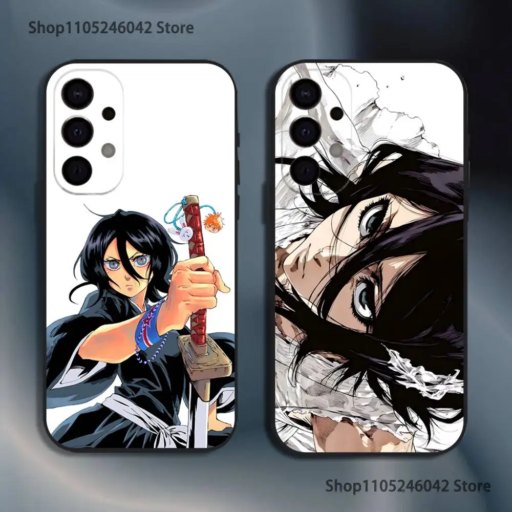 

R-Rukia Anime-E KuchikiS For Samsung S26,S25,S24,S21,S22,S23,S30,Ultra,S20,Plus,Fe,Lite,5G Black Cover Phone Case