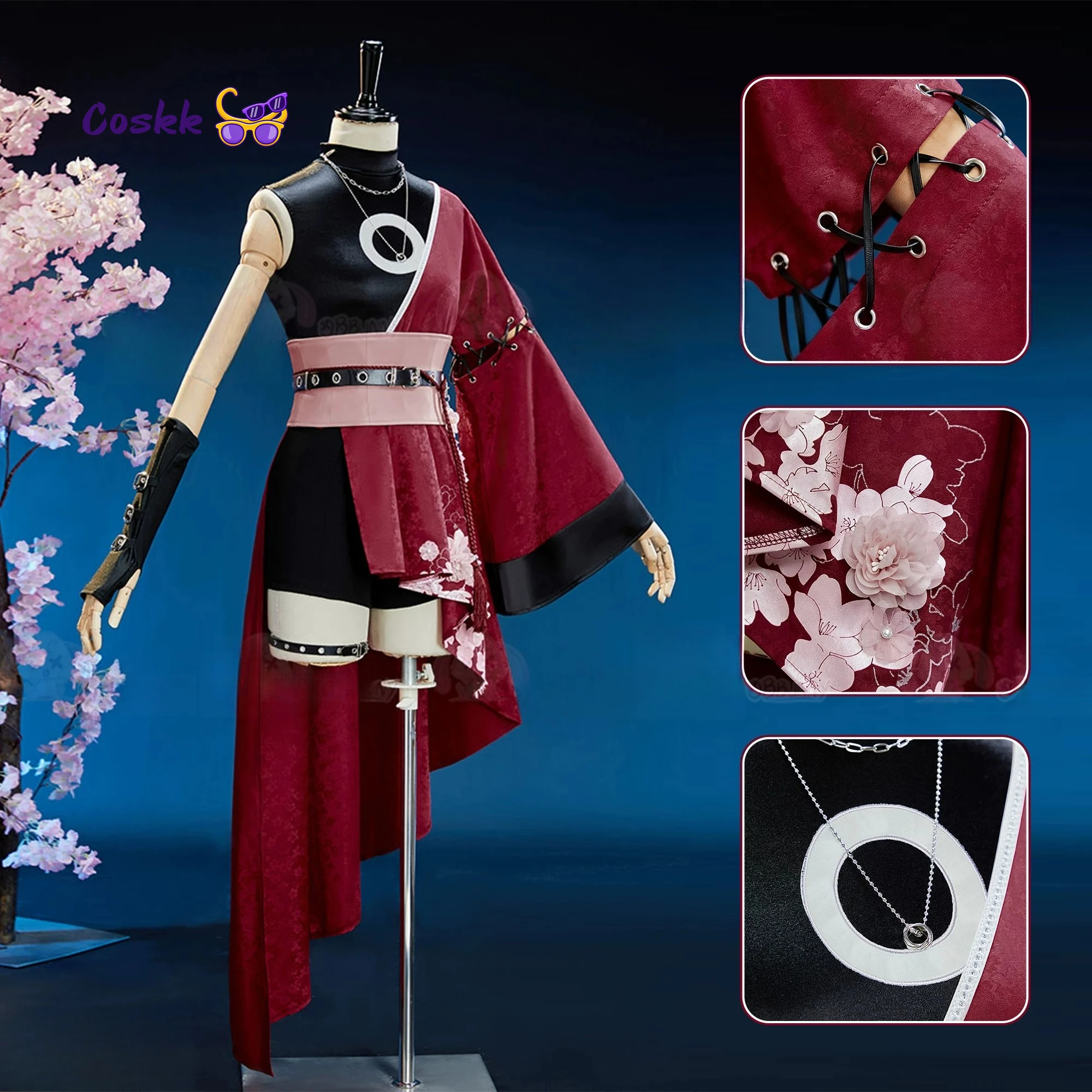 Nuevo disfraz de cosplay de Haruno Sakura para Halloween, Navidad, fiestas de disfraces, cómico, lindo vestido de mujer, estilo Lolita Maid