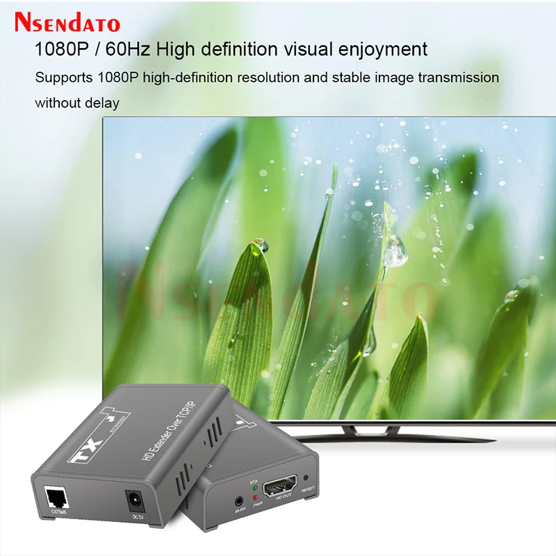 HD 비디오 송신기 리시버 LAN 확장기, 250m HDMI 확장기, TCP IP 1080P HDMI IR 확장기, Cat5e/6