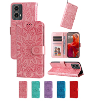 Magnetic Leather Wallet Flip Case for Motorola Moto G04 G04S G05 G15 Power G24 G35 G55 G75 G85 E14 E15 Edge 50 Ultra Fusion 5G