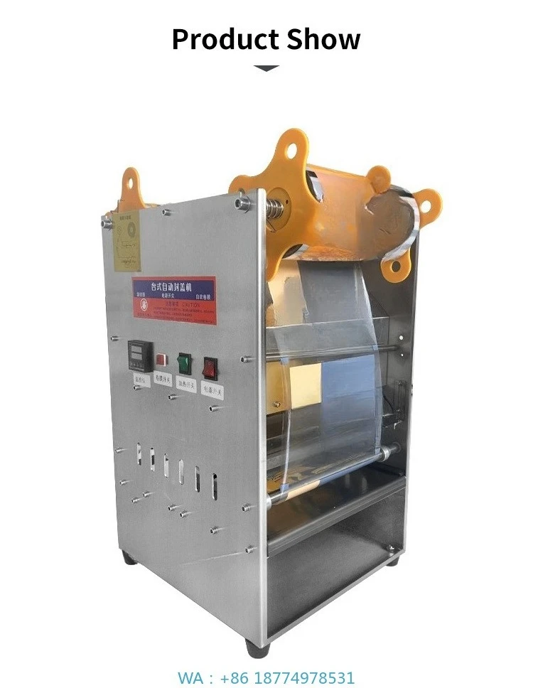 Confezionatrice per film Gelato Yogurt Macchina per sigillare tazze di caffè Macchina per sigillare automaticamente la plastica di carta